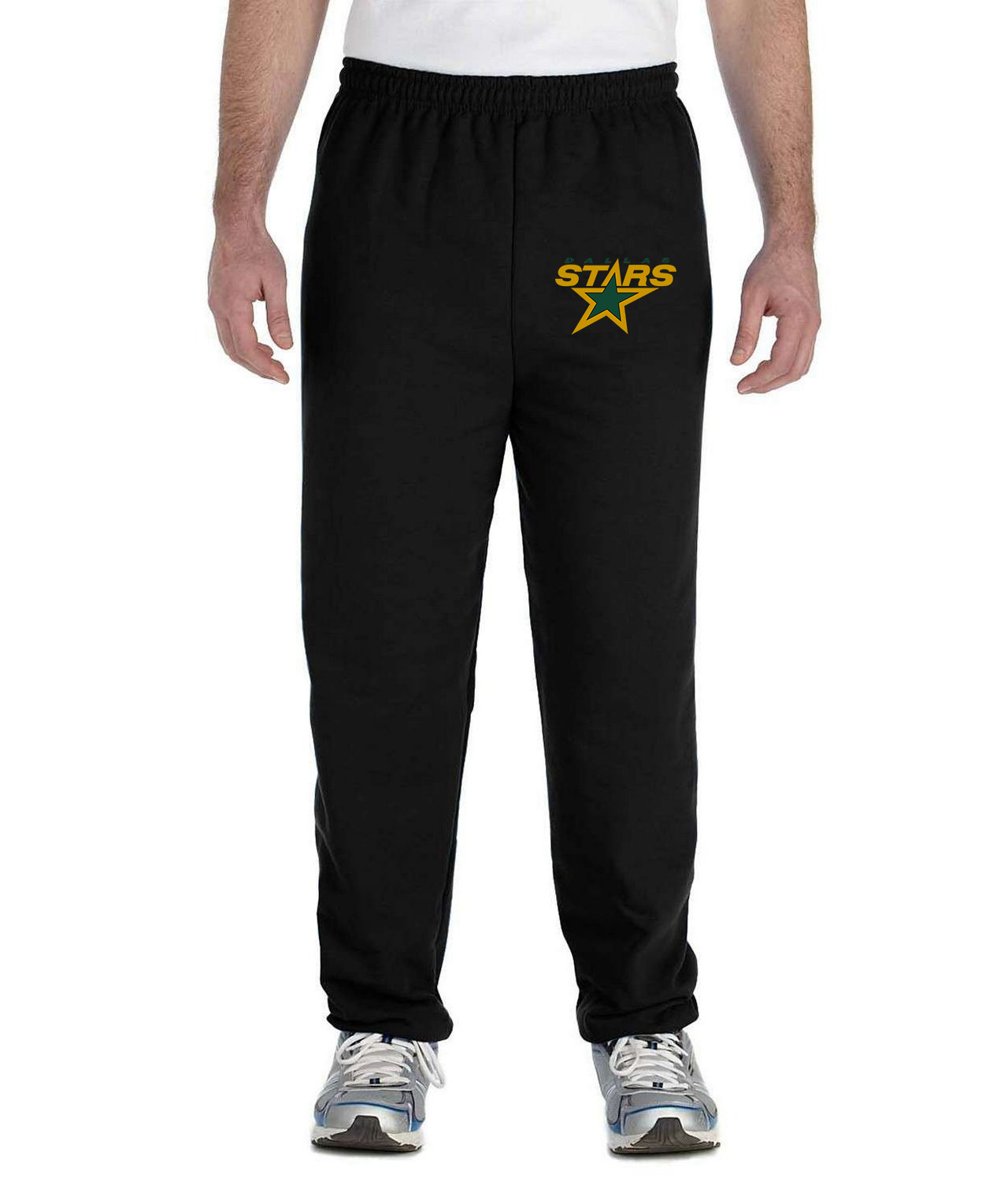 Dallas Stars Minnesota North Stars 1994-2013 Logo Symbol Emblem Customized Design on Unisex Closed-Bottom Sweatpants - Image 1