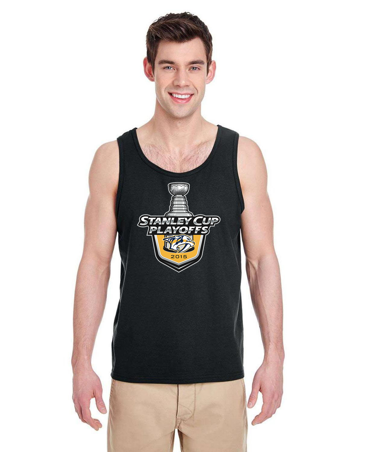 2015 Stanley Cup Playoffs - Nashville Predators Hockey Logo Symbol Emblem Customized Design on Unisex Tank Top