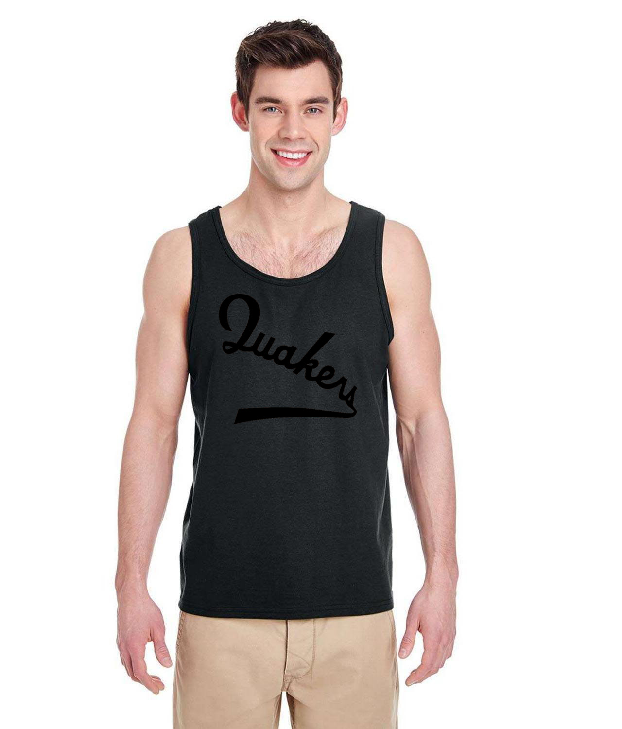 Philadelphia Quakers Jersey Black 1931 Hockey Logo Symbol Emblem Customized Design on Unisex Tank Top