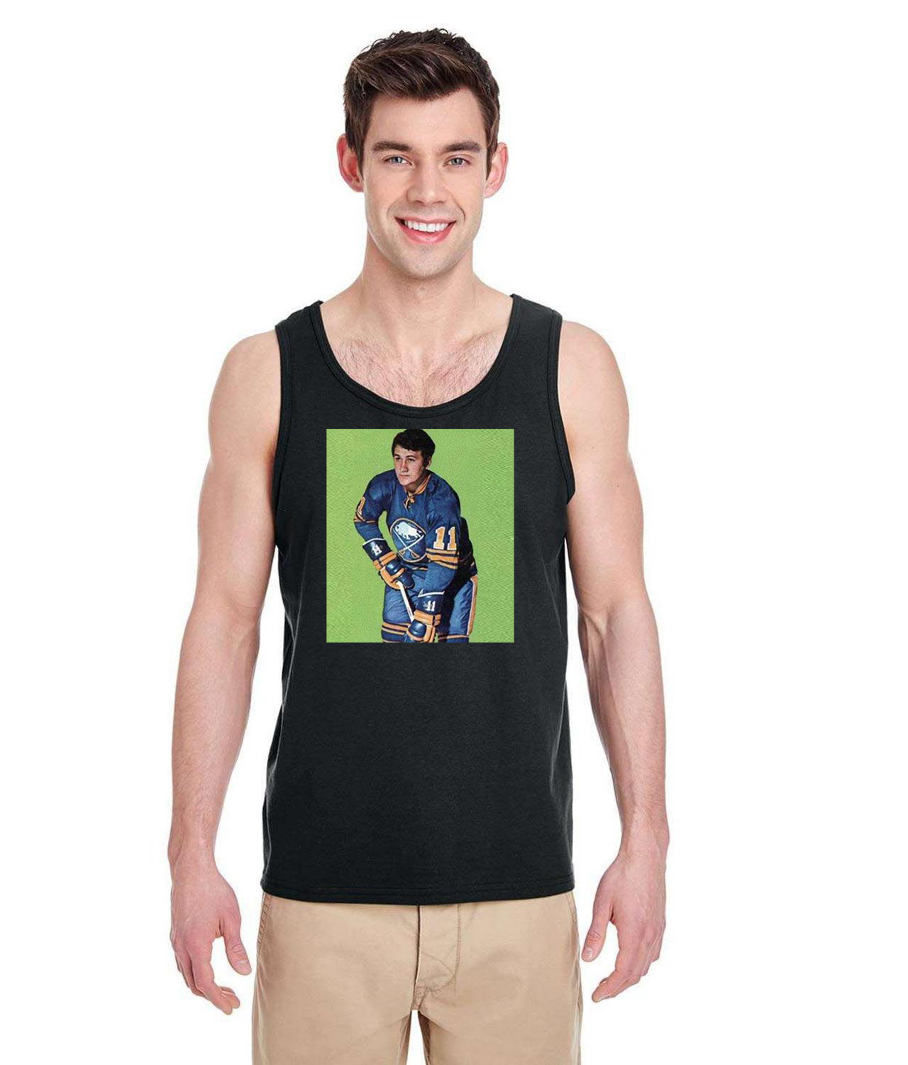 Gilbert Perreault Buffalo Sabres 1971-72 Season Hockey Logo Symbol Emblem Customized Design on Unisex Tank Top