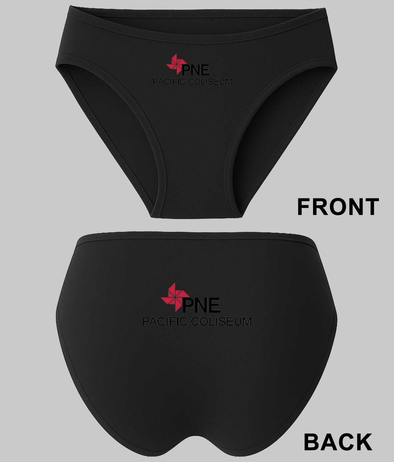 Vancouver Canucks PNE Pacific Coliseum Stadium Hockey Logo Symbol Emblem Customized Design on Women's Bikini Brief Underwear