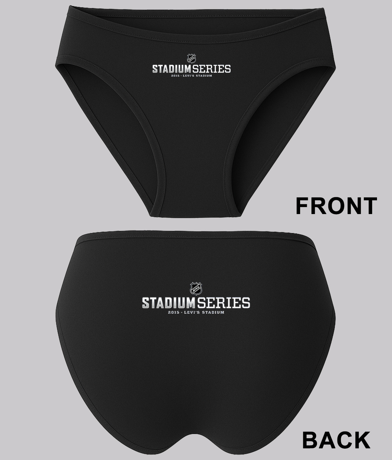 2015 NHL Stadium Series Game - Los Angeles Kings At San Jose Sharks At Levi's Stadium White Hockey Custom Design on Women's Bikini Brief Underwear
