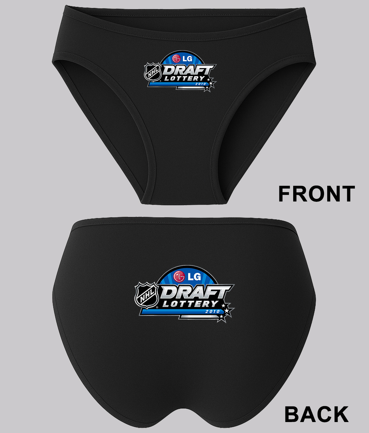 2010 LG NHL Draft Lottery Hockey Logo Symbol Emblem Customized Design on Women's Bikini Brief Underwear