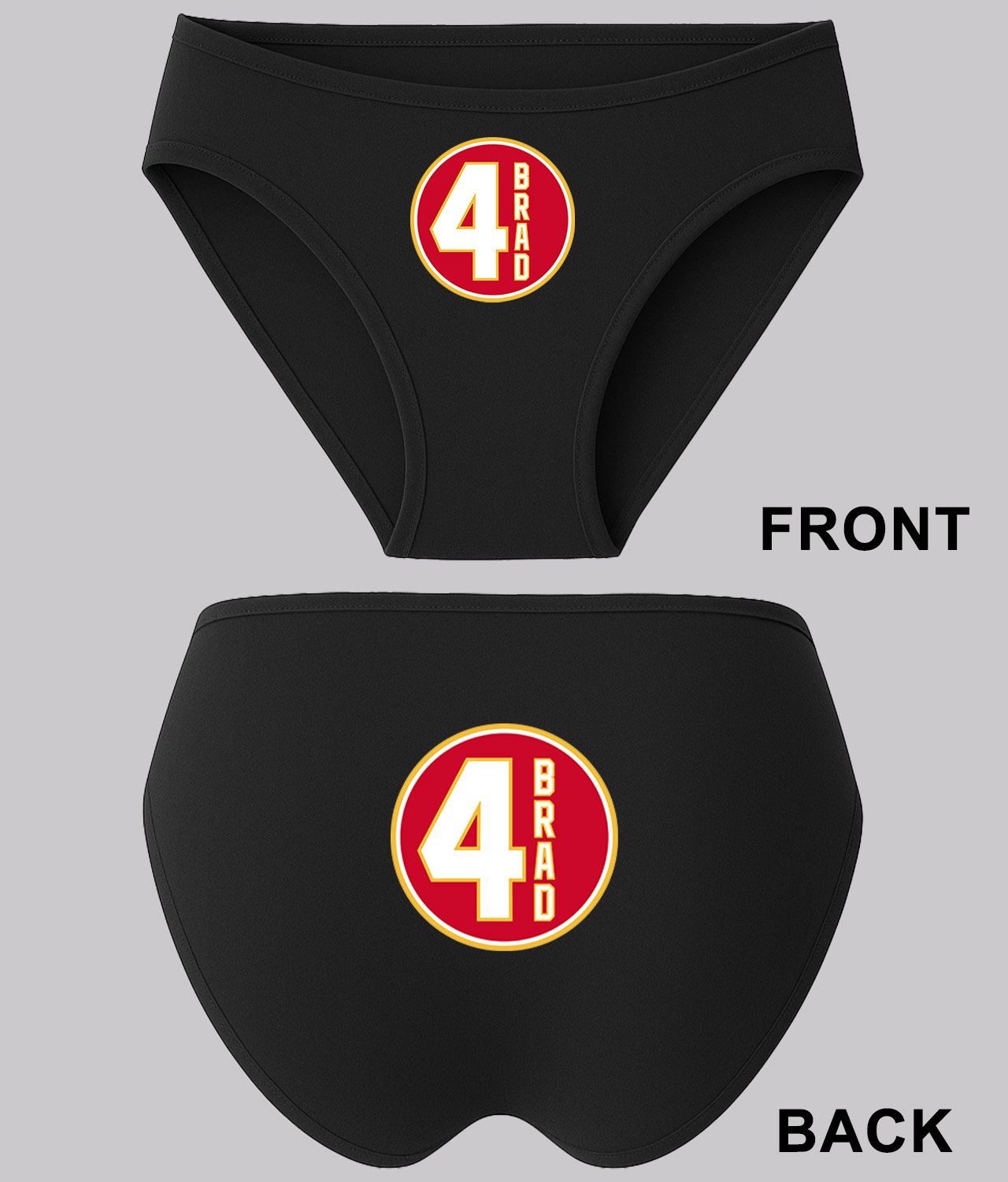 Calgary Flames Brad McCrimmon Memorial Hockey Logo Symbol Emblem Customized Design on Women's Bikini Brief Underwear