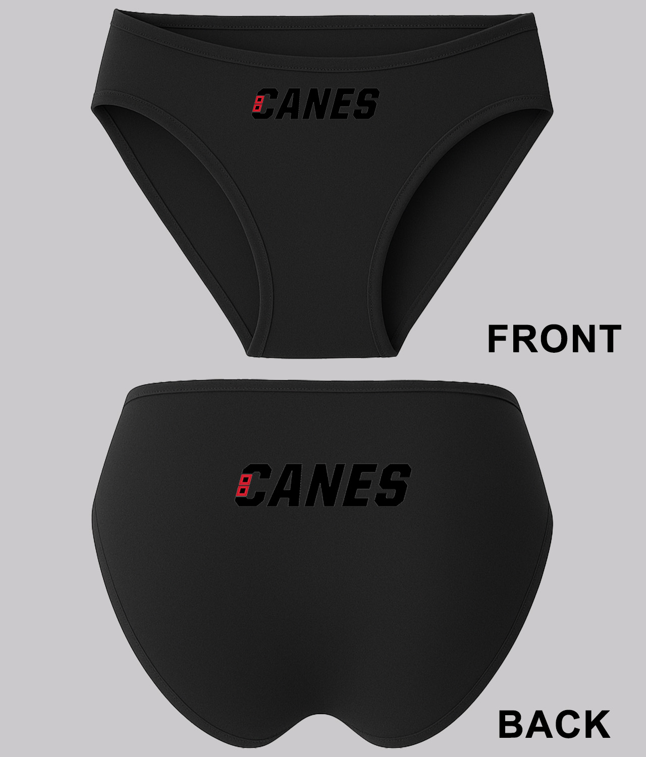 Carolina Hurricanes 2018-2019 Hockey Logo Symbol Emblem Customized Design on Women's Bikini Brief Underwear