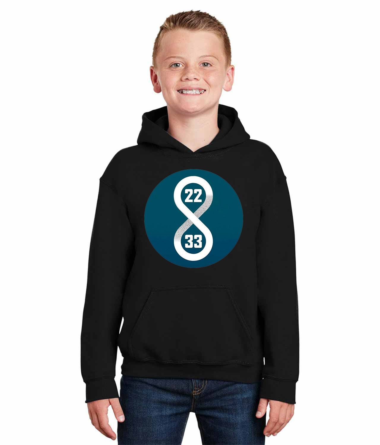 Vancouver Canucks Retirement of Henrik And Daniel Sedin Hockey Logo Symbol Emblem Customized Design on Youth Hoodie