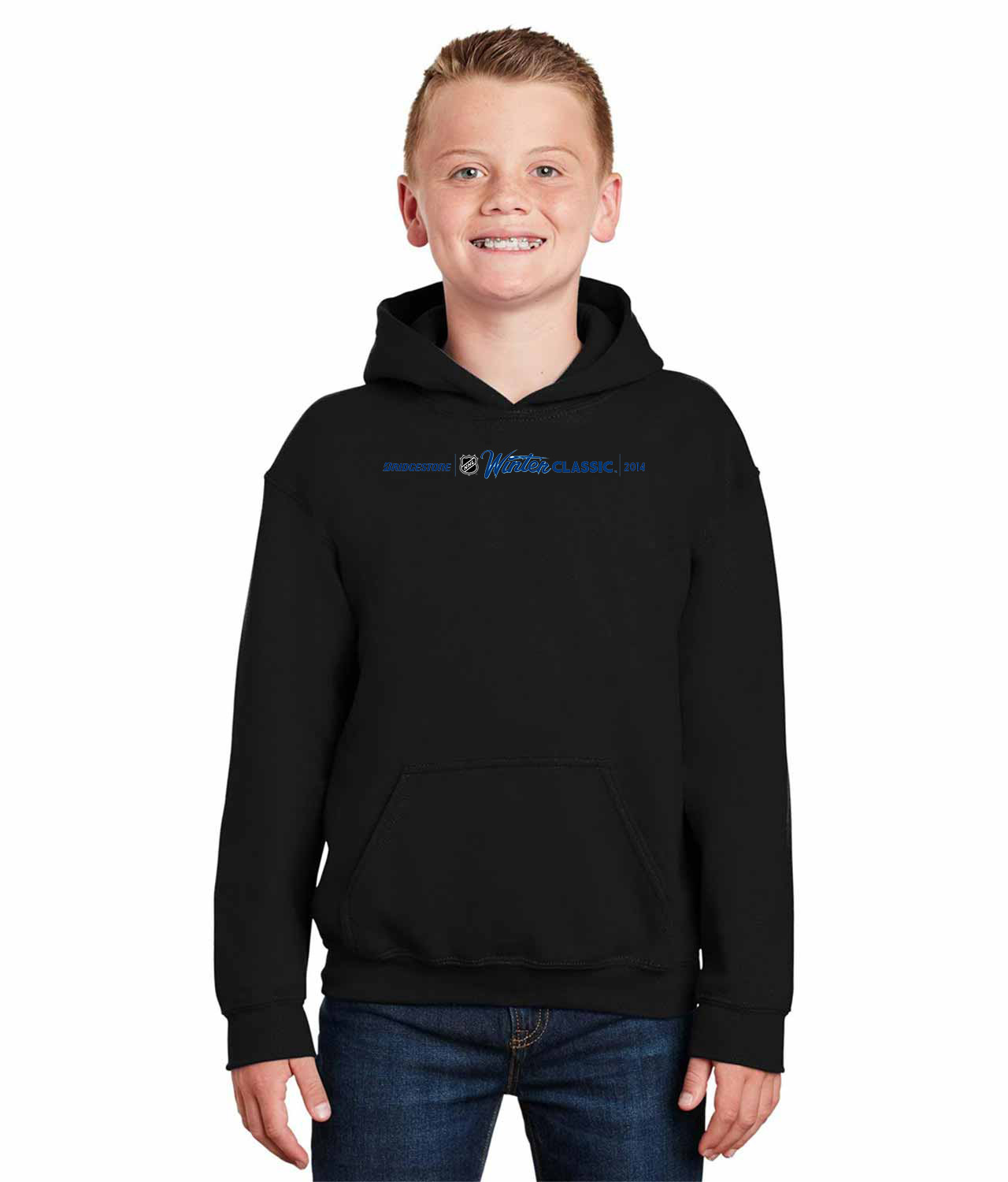 NHL Winter Classic 2013-2014 Hockey Logo Symbol Emblem Customized Design on Youth Hoodie