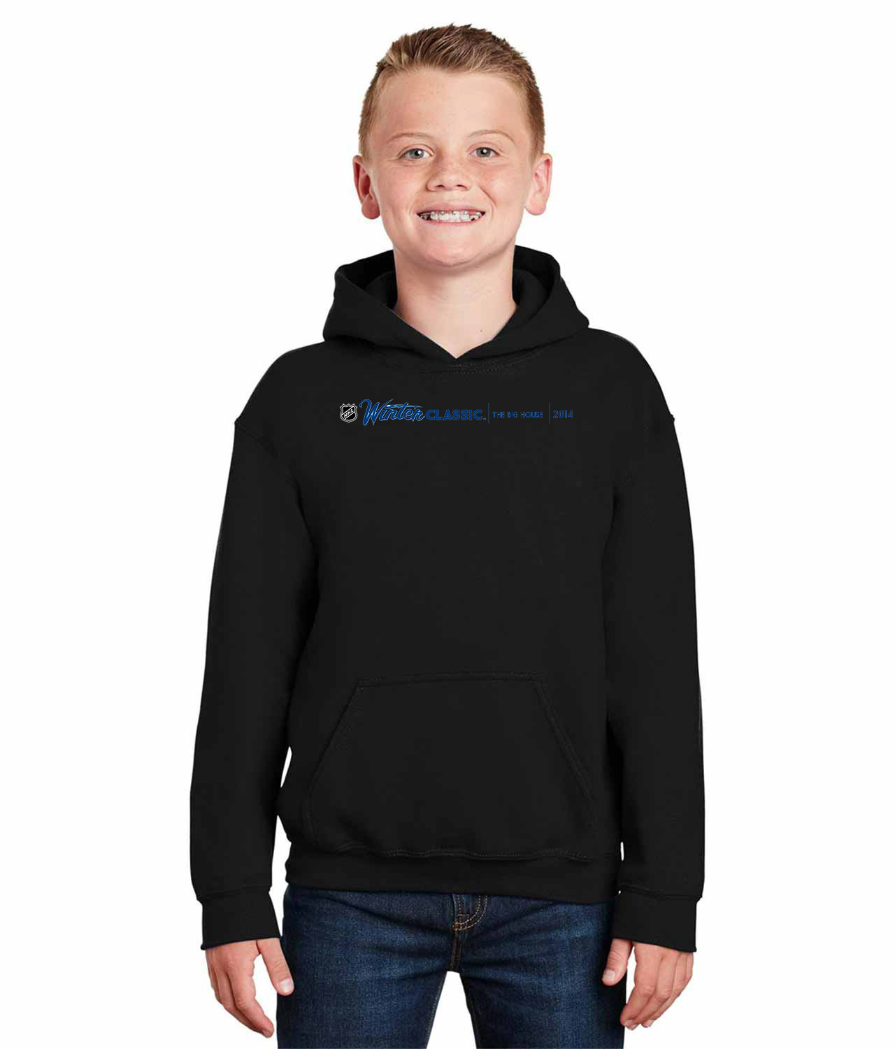 NHL Winter Classic The Big House 2014 Hockey Logo Symbol Emblem Customized Design on Youth Hoodie