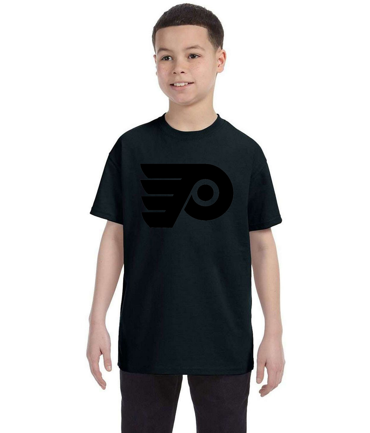 Philadelphia Flyers 2019 Stadium Series Team Hockey Logo Symbol Emblem Customized Design on Youth T-Shirt Tee