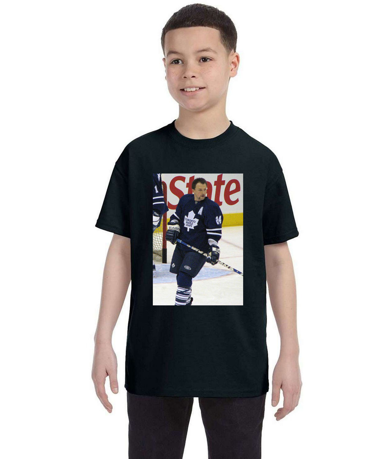 2007-08 Toronto Maple Leafs Photo Hockey Logo Symbol Emblem Customized Design on Youth T-Shirt Tee
