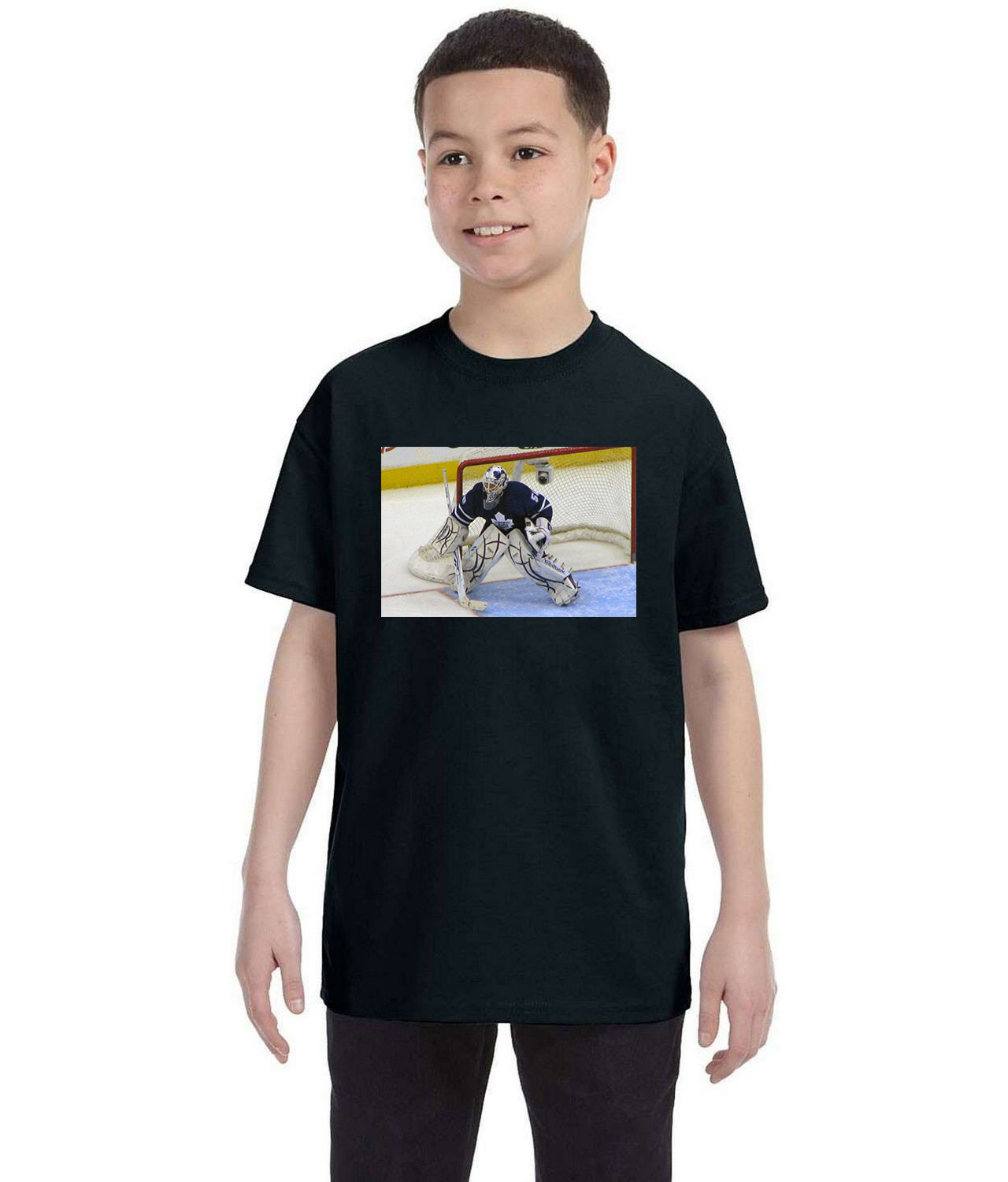 2009 Toronto Maple Leafs Photo Hockey Logo Symbol Emblem Customized Design on Youth T-Shirt Tee
