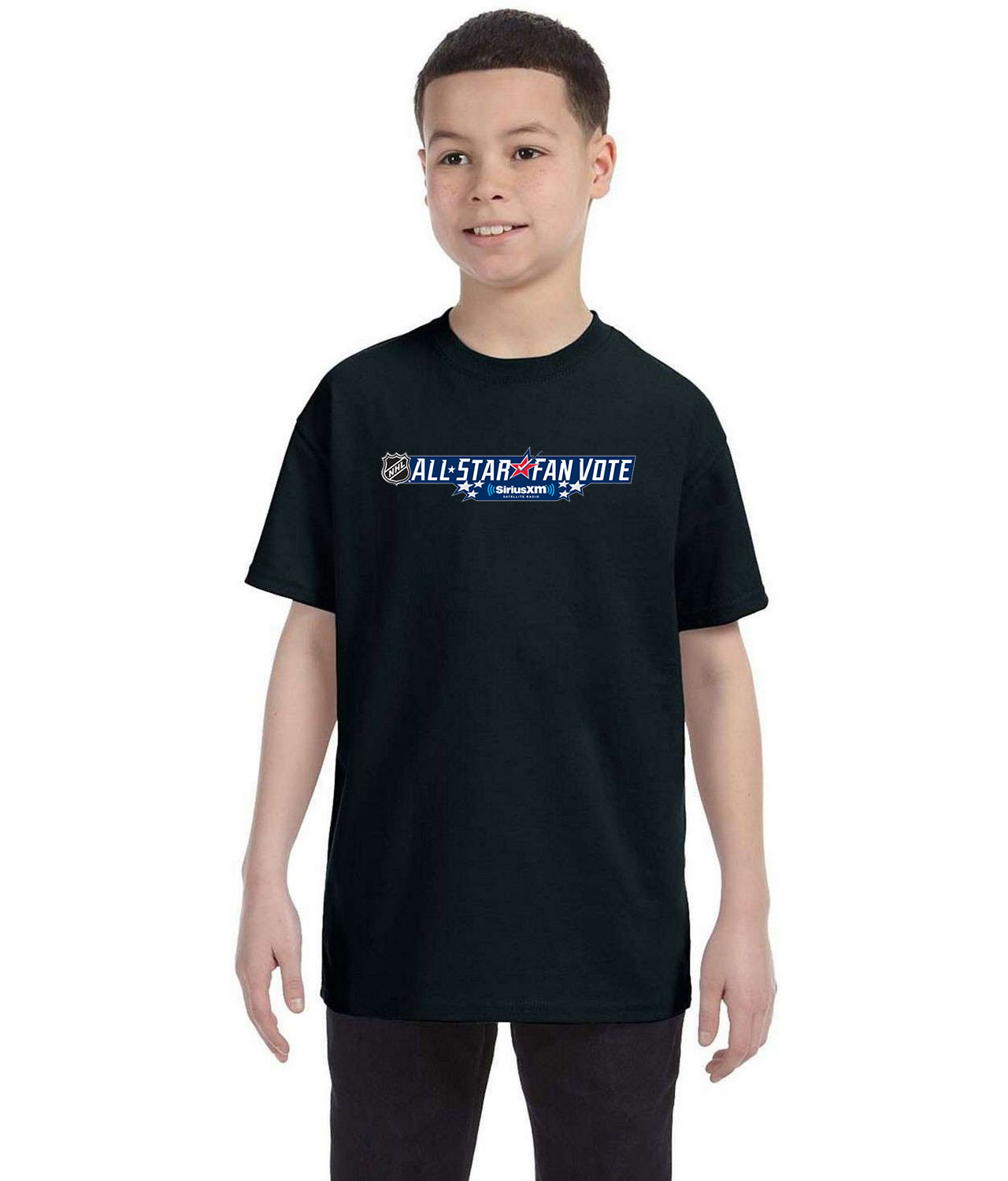 2015 NHL All Star Fan Vote Hockey Logo Symbol Emblem Customized Design on Youth T-Shirt Tee