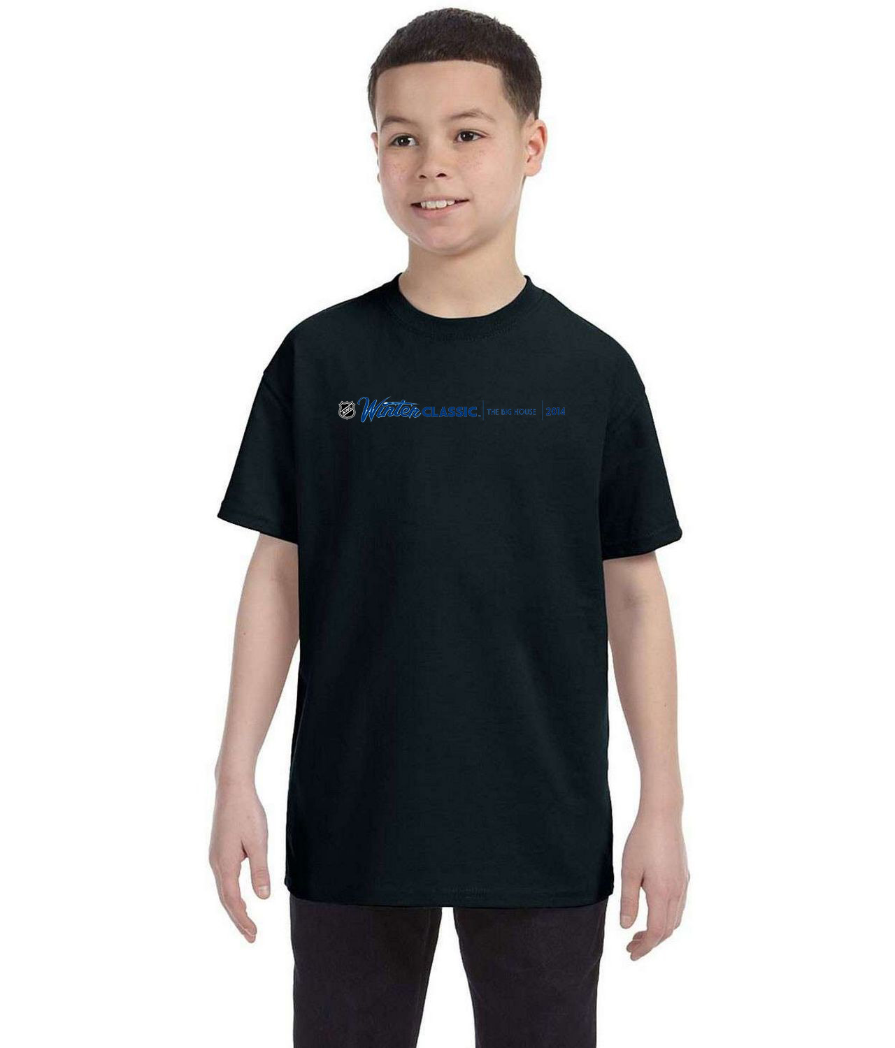 NHL Winter Classic The Big House 2014 Hockey Logo Symbol Emblem Customized Design on Youth T-Shirt Tee