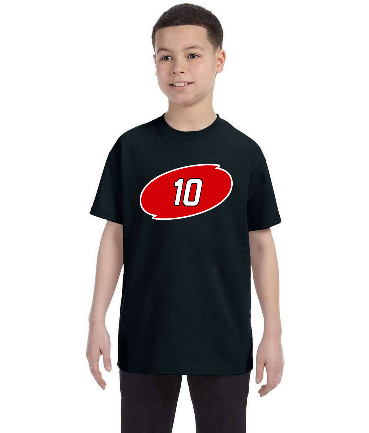 Carolina Hurricanes Ron Francis Jersey Retirement 2/4/06 Hockey Logo Symbol Emblem Customized Design on Youth T-Shirt Tee