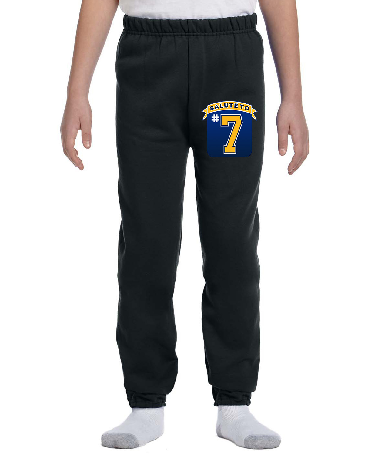 St. Louis Blues Great Blues 7 Players Berenson, Unger, Mullen, Tkachuk Hockey Logo Symbol Emblem Customized Design on Youth Closed-Bottom Sweatpants