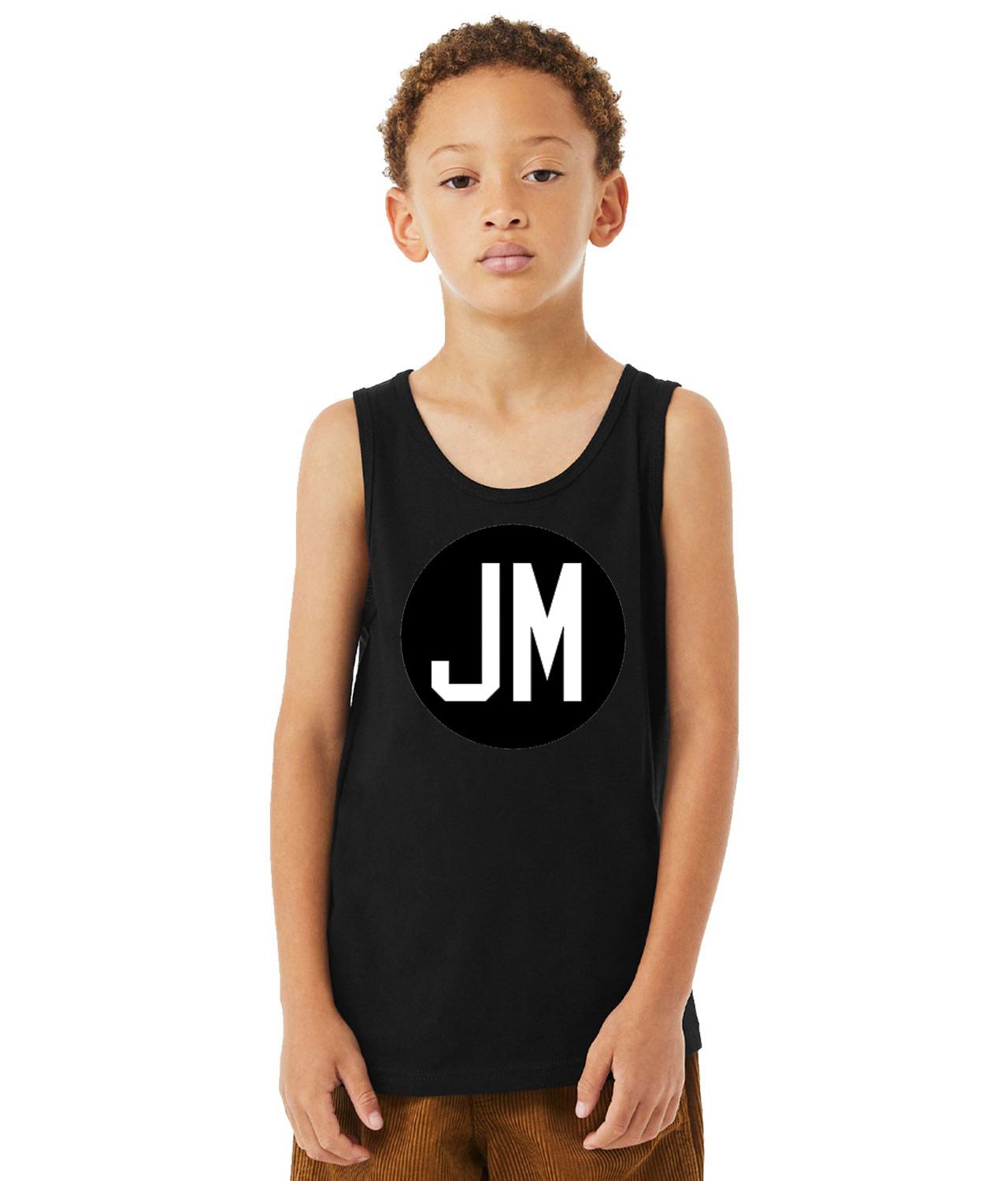 New Jersey Devils John McMullen Memorial Hockey Logo Symbol Emblem Customized Design on Youth Tank Top - Image 1