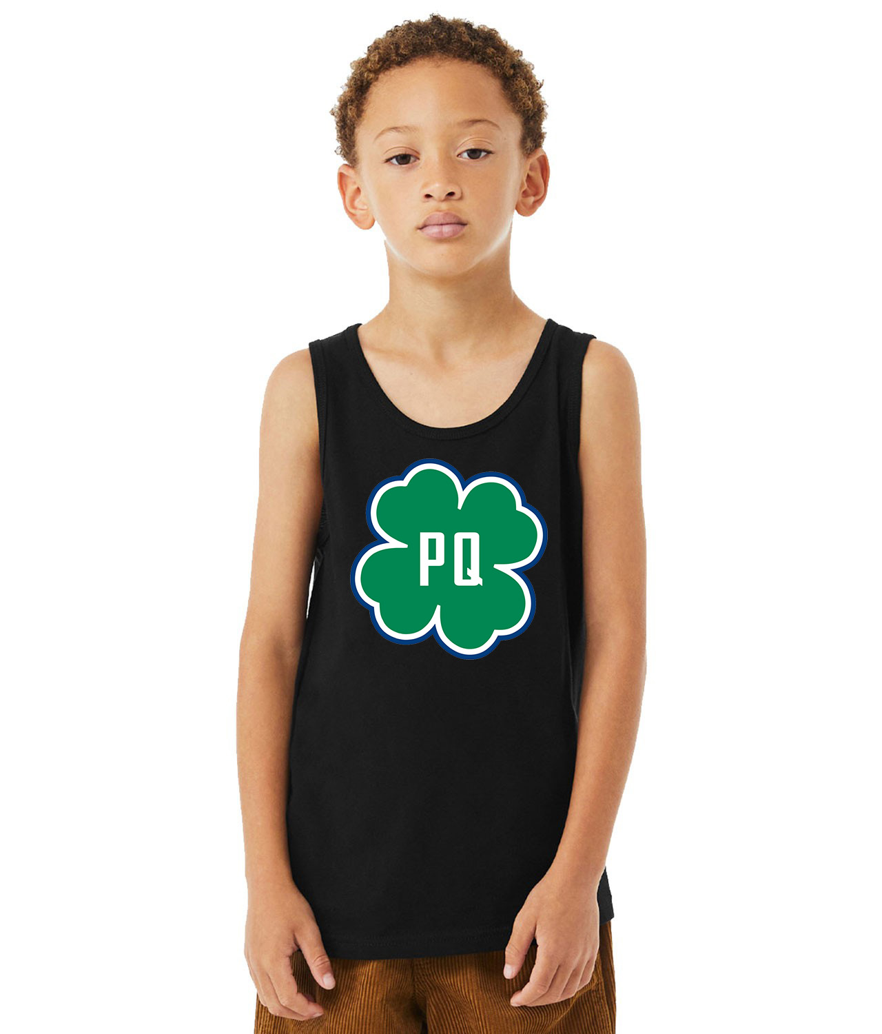 Vancouver Canucks Player, Coach, And General Manager Pat Quinn Hockey Logo Symbol Emblem Customized Design on Youth Tank Top - Image 1