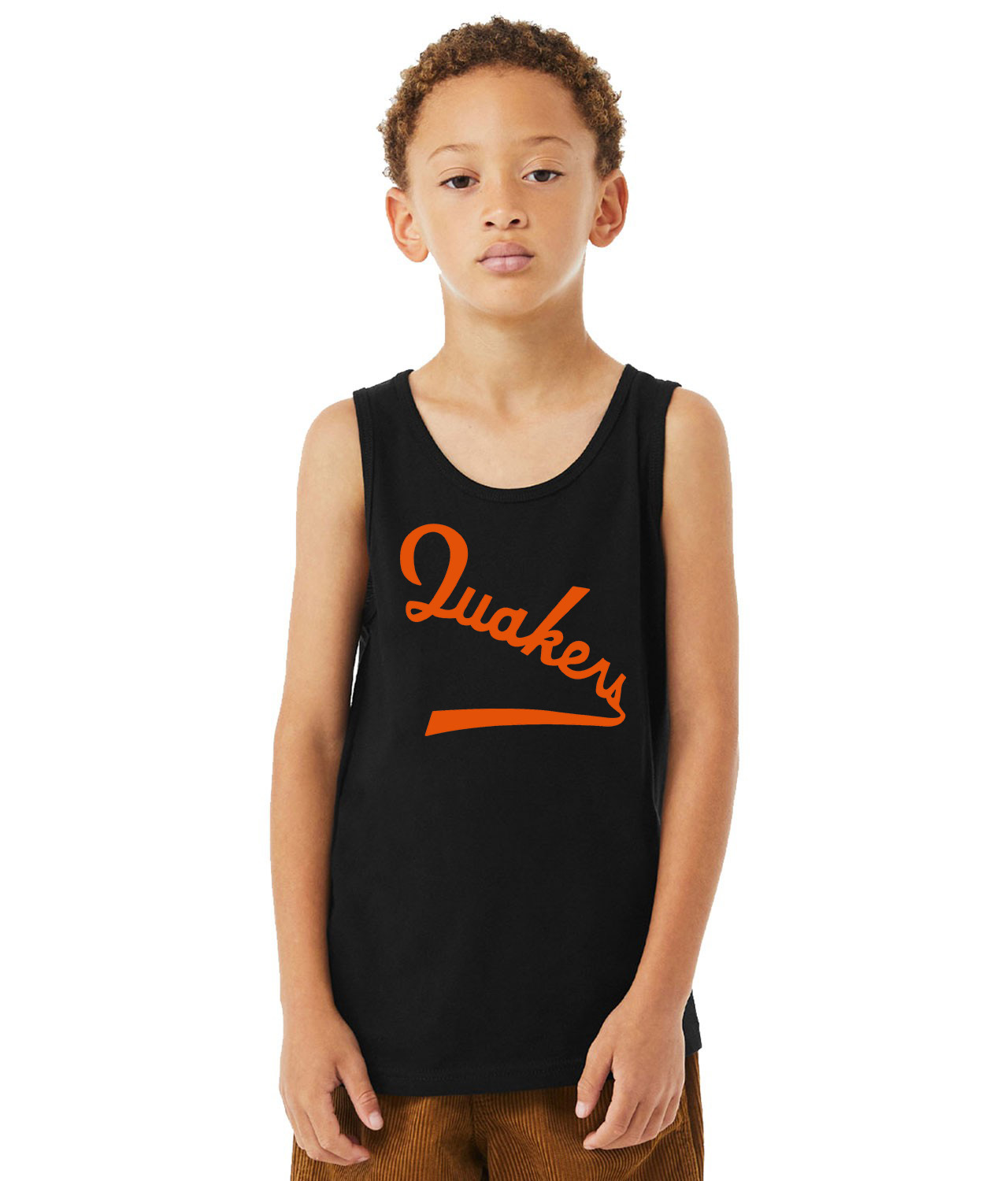 Philadelphia Quakers 1930 Hockey Logo Symbol Emblem Customized Design on Youth Tank Top
