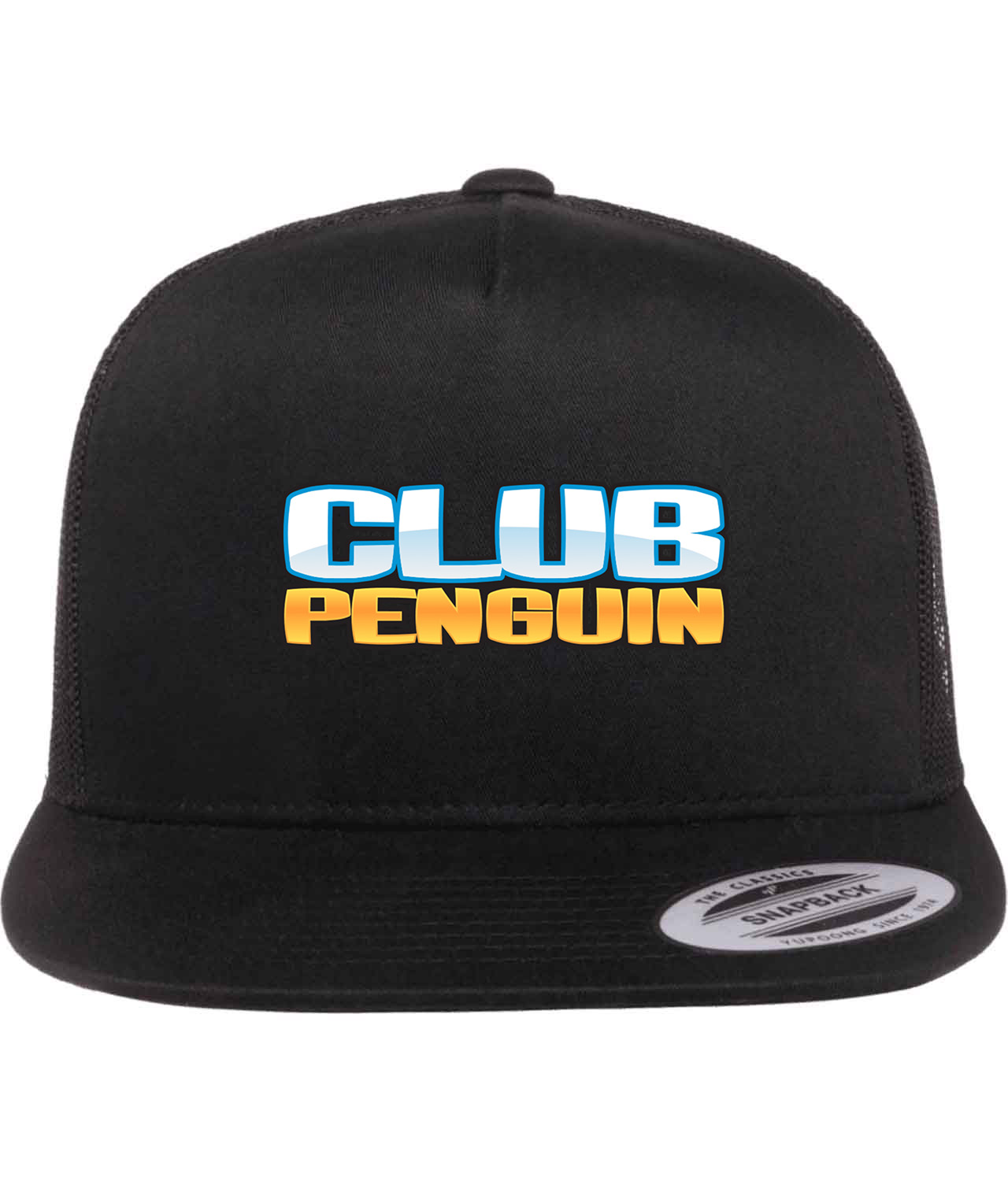 Club Penguin Games Logo Symbol Emblem Customized Design on Classic Trucker Cap Hat