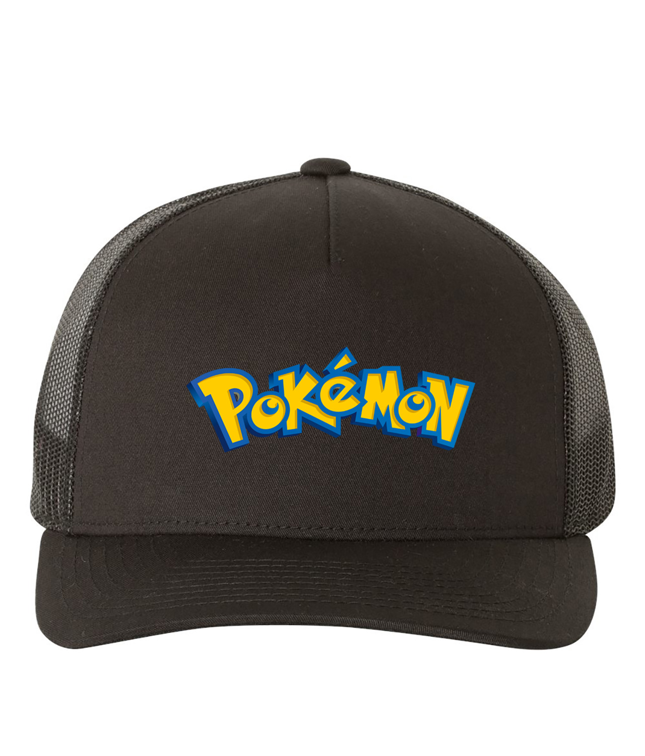 Pokemon Games Logo Symbol Emblem Customized Design on Retro Trucker Cap Hat