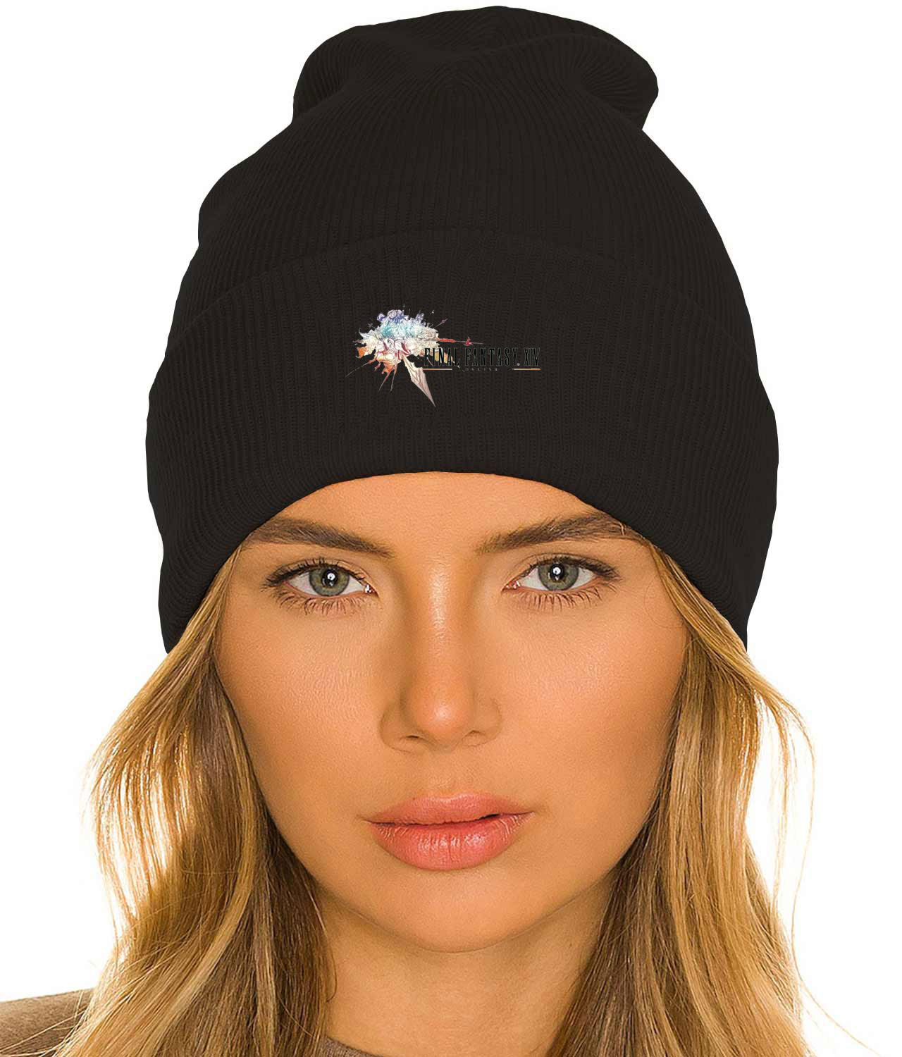 Final Fantasy XIV 2010 Games Logo Emblem Customized Design on 12" Cuffed Beanie Hat