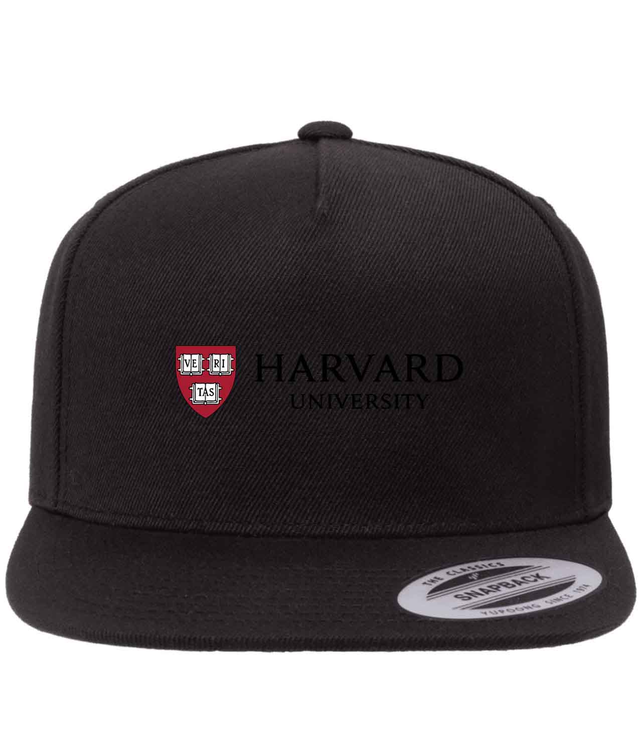 Harvard University Logo Customized Design on Wool 5-Panel Cap Hat ...