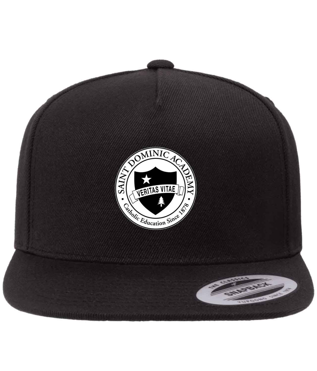 Saint Dominic Academy Logo Customized Design on Wool 5-Panel Cap Hat