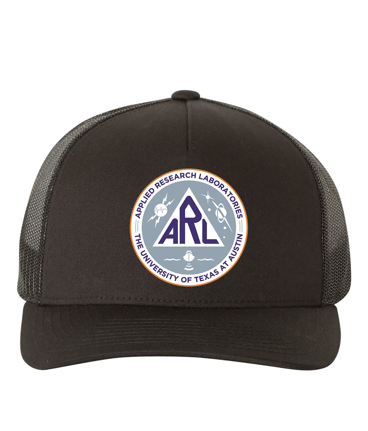 University of Texas At Austin - Applied Research Laboratories Logo Symbol Emblem Customized Design on Retro Trucker Cap Hat
