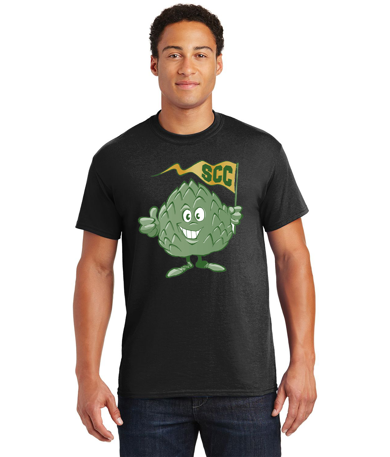 Scottsdale Community College Fighting Artichokes Logo Customized Design on Unisex Tshirt Tee