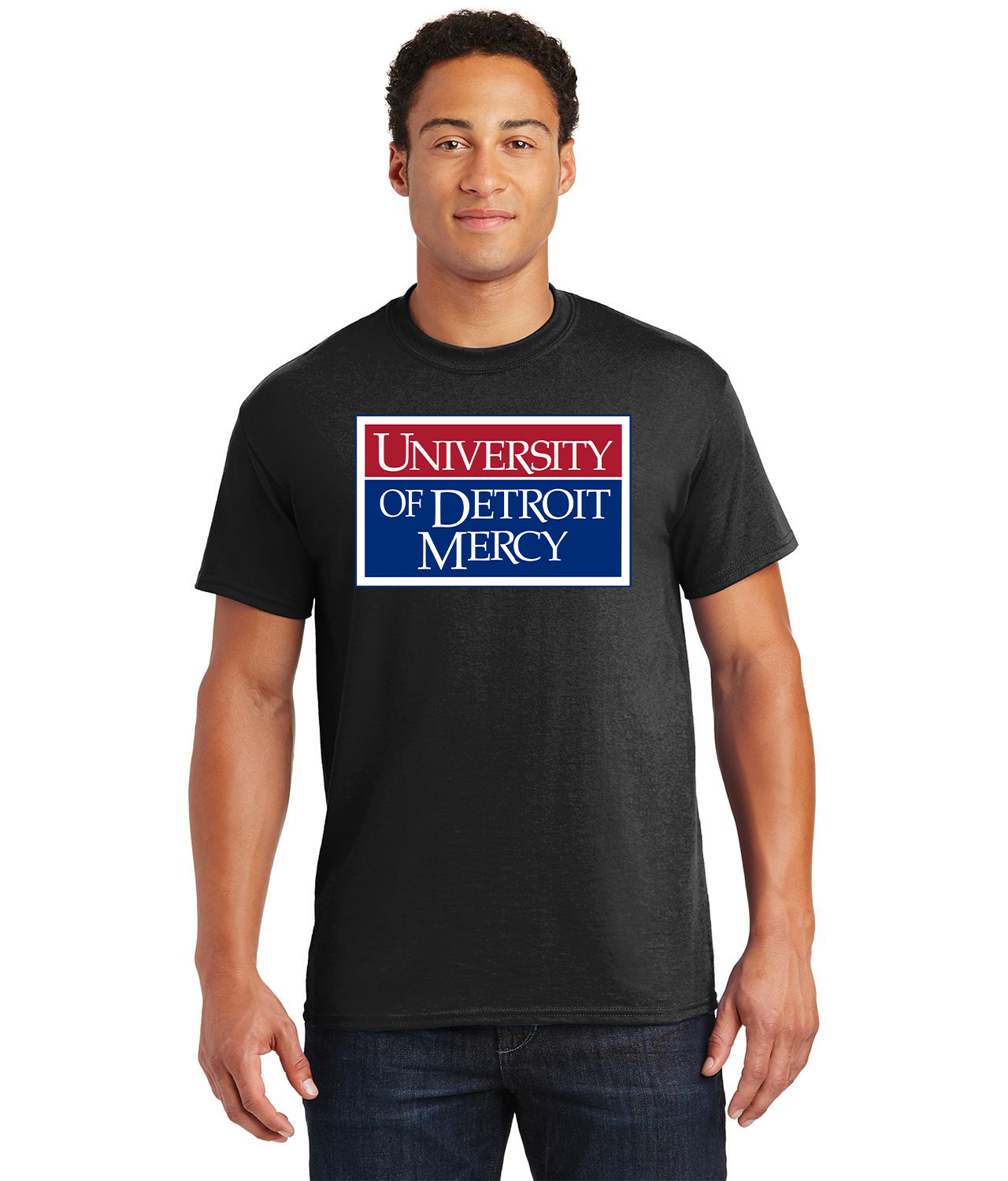 University of Detroit Mercy Logo Customized Design on Unisex Tshirt Tee - Image 1