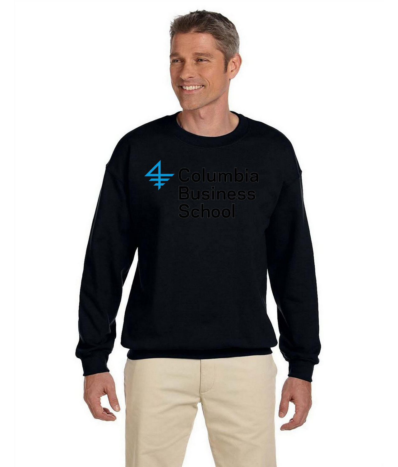 Columbia Business School Logo Symbol Emblem Customized Design on Unisex Crewneck Sweatshirt