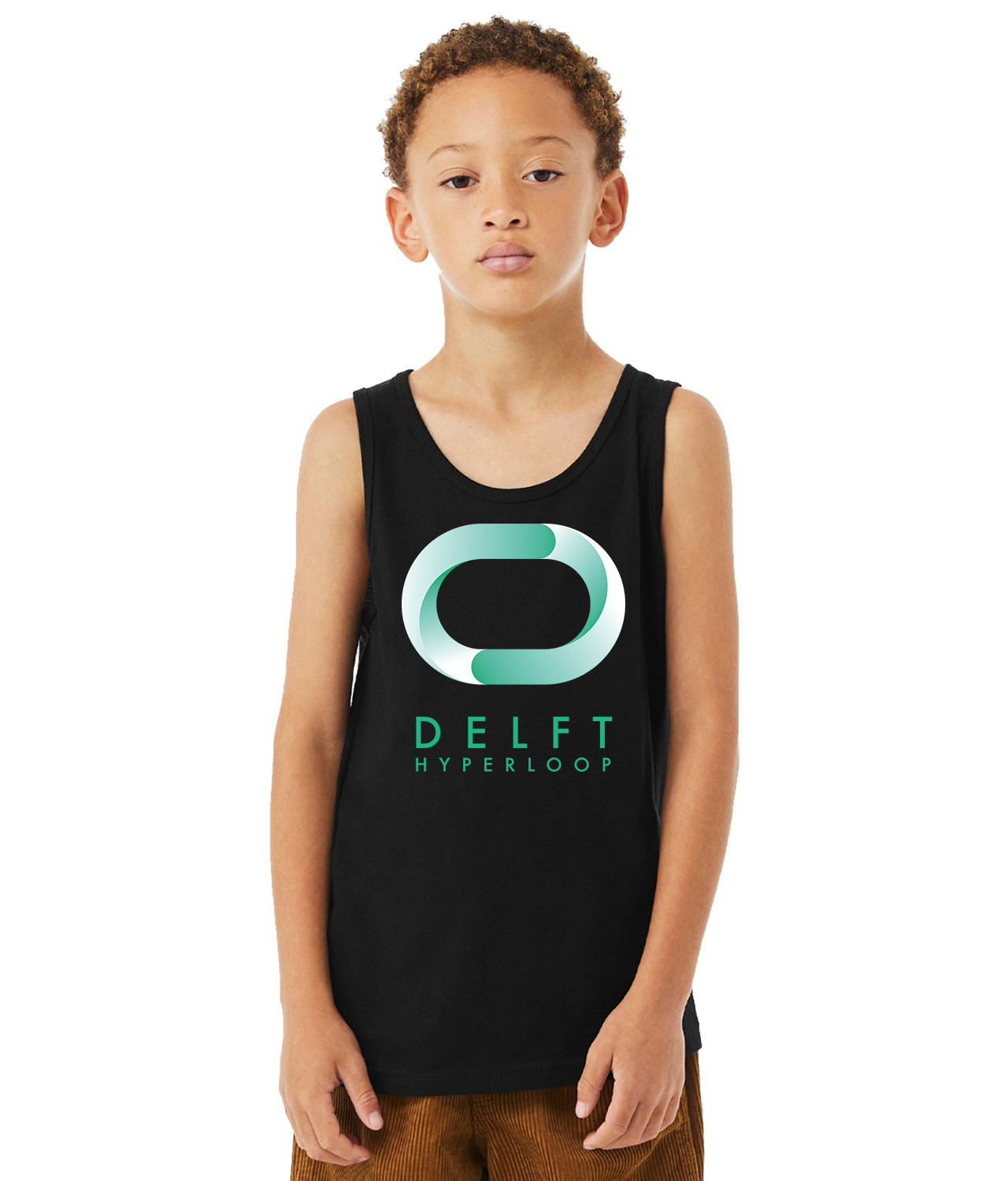Delft Hyperloop Logo Symbol Emblem Customized Design on Youth Tank Top
