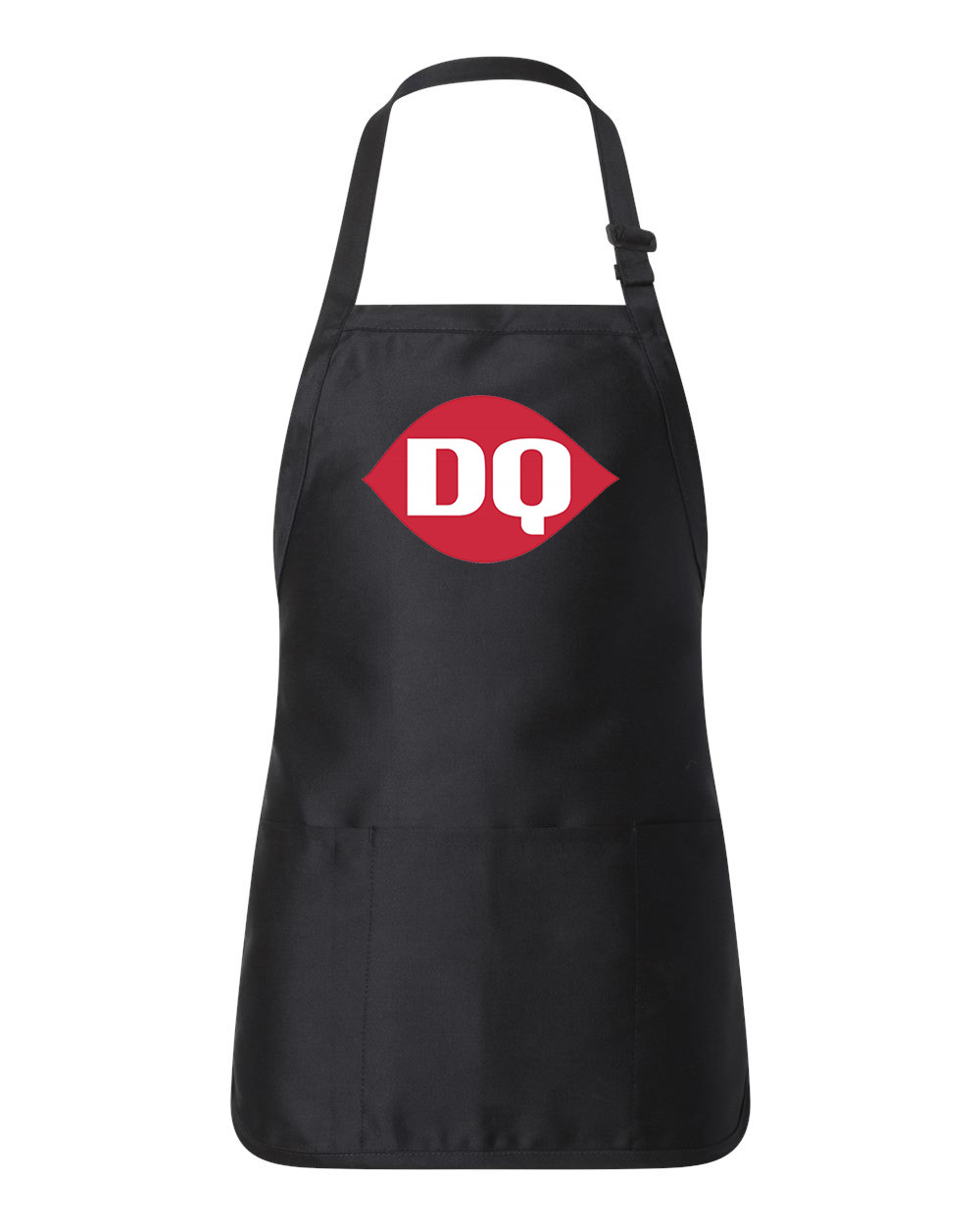 Dairy Queen 2001 Fast Food Restaurant Logo Symbol Emblem Customized Design on Full-Length Apron with Pouch Pocket