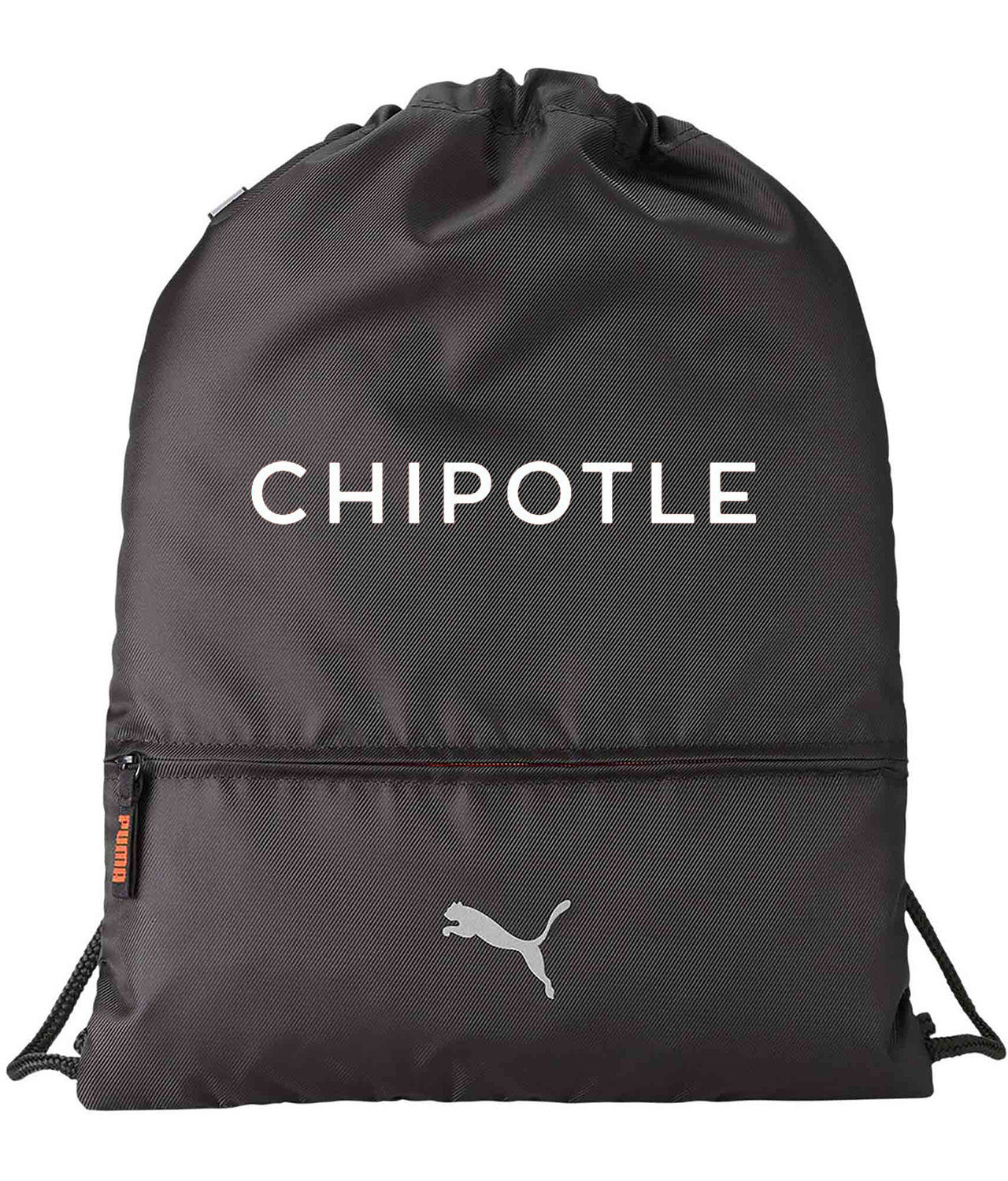 Chipotle Font Mexican Grill Restaurant Logo Symbol Emblem Customized Design on Lightweight Drawstring Backpack Bag