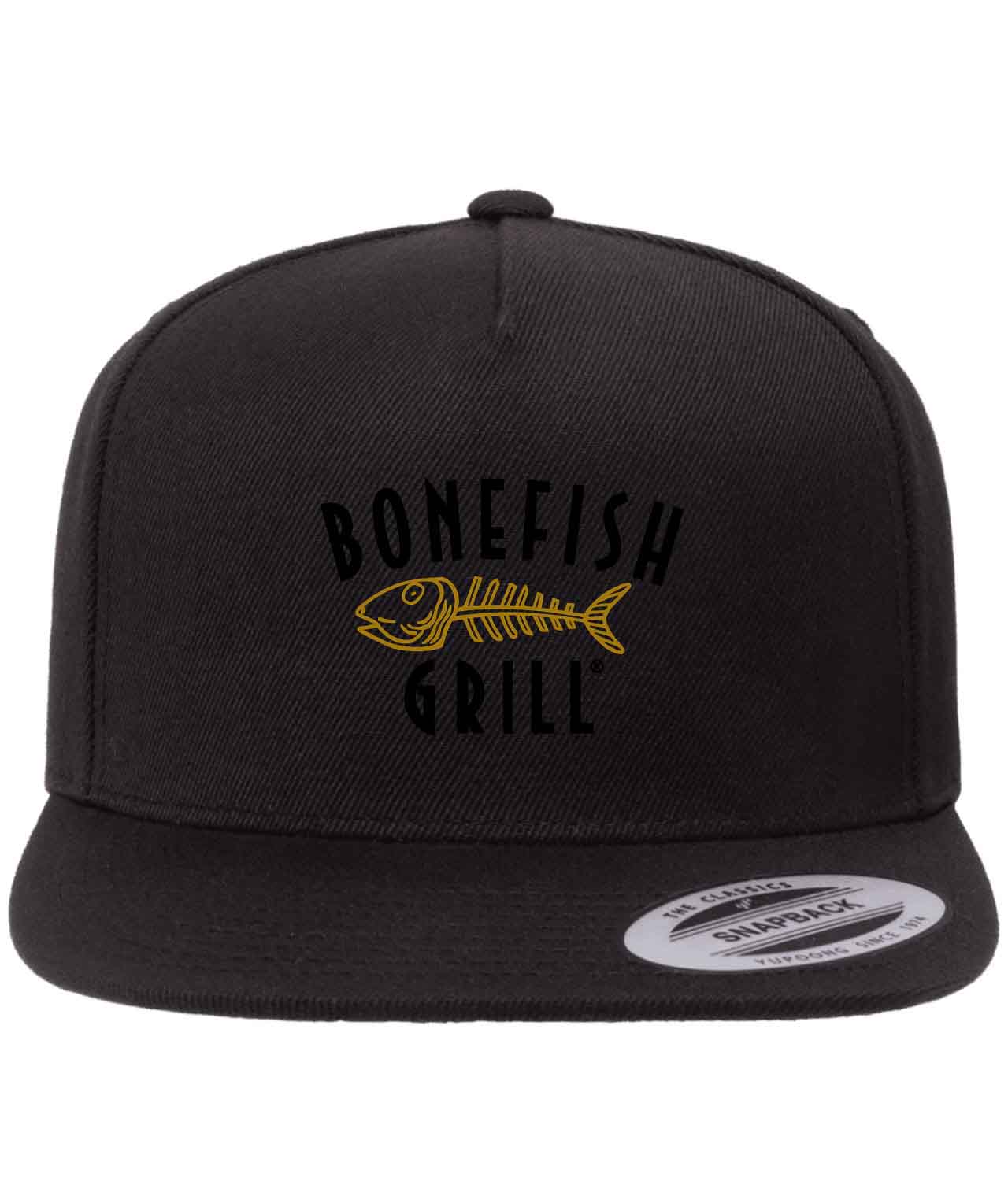 Bonefish Grill Restaurant Logo Customized Design on Wool 5-Panel Cap Hat