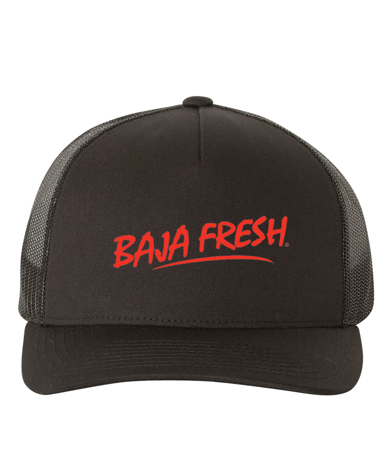 Baja Fresh 2012 Mexican Food Grill Restaurant Logo Symbol Emblem Customized Design on Retro Trucker Cap Hat