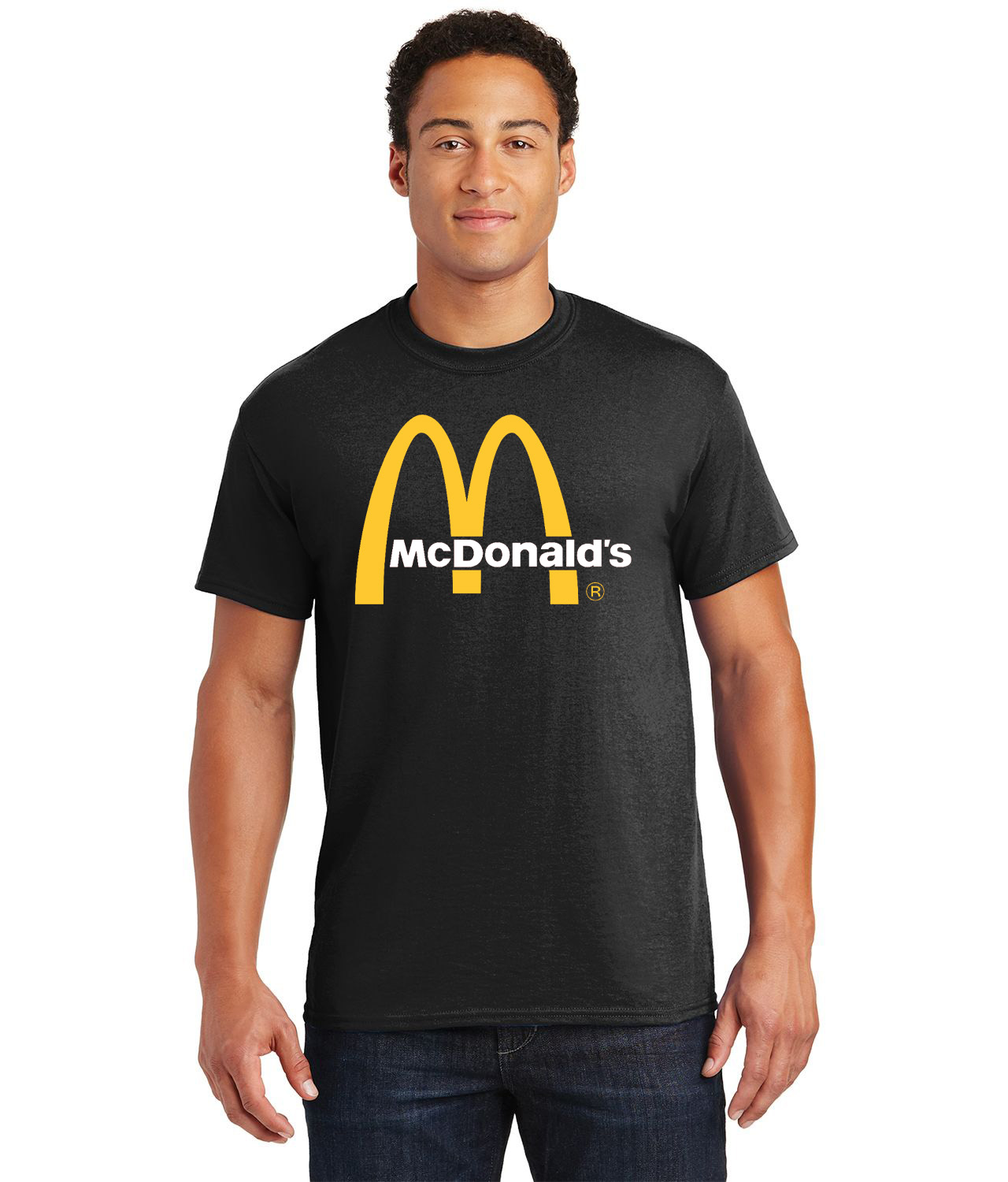 McDonalds Font Fast Food Restaurant Logo Customized Design on  Unisex Tshirt Tee