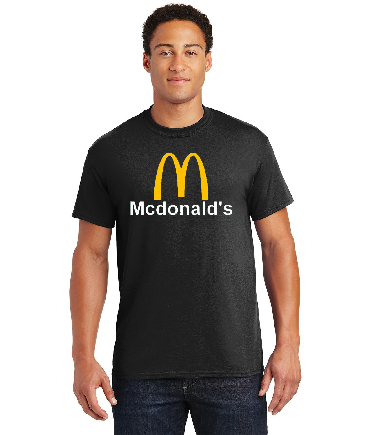 McDonalds Color Symbol Fast Food Restaurant Logo Customized Design on  Unisex Tshirt Tee