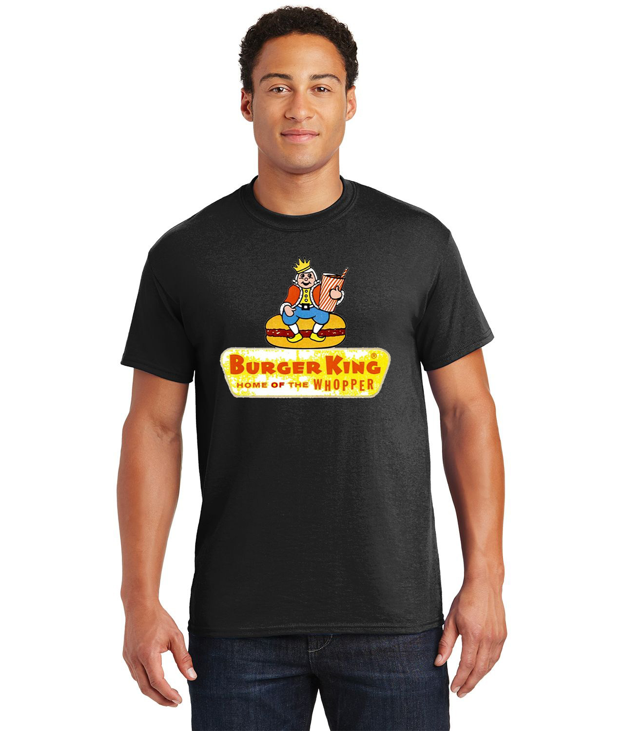Burger King 1955 Fast Food Restaurant Logo Customized Design on  Unisex Tshirt Tee