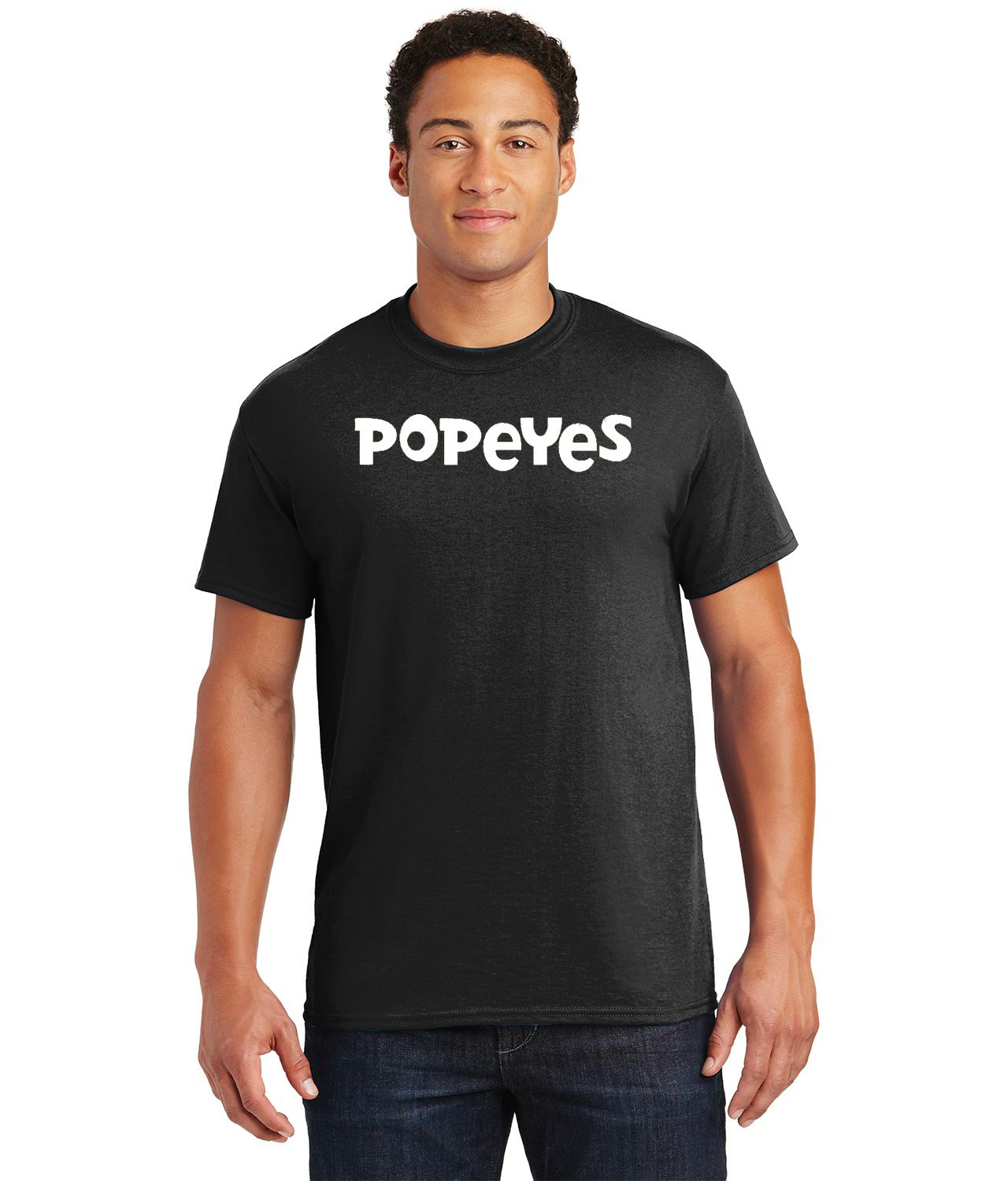 Popeyes Emblem Chicken Fast Food Restaurant Logo Customized Design on  Unisex Tshirt Tee
