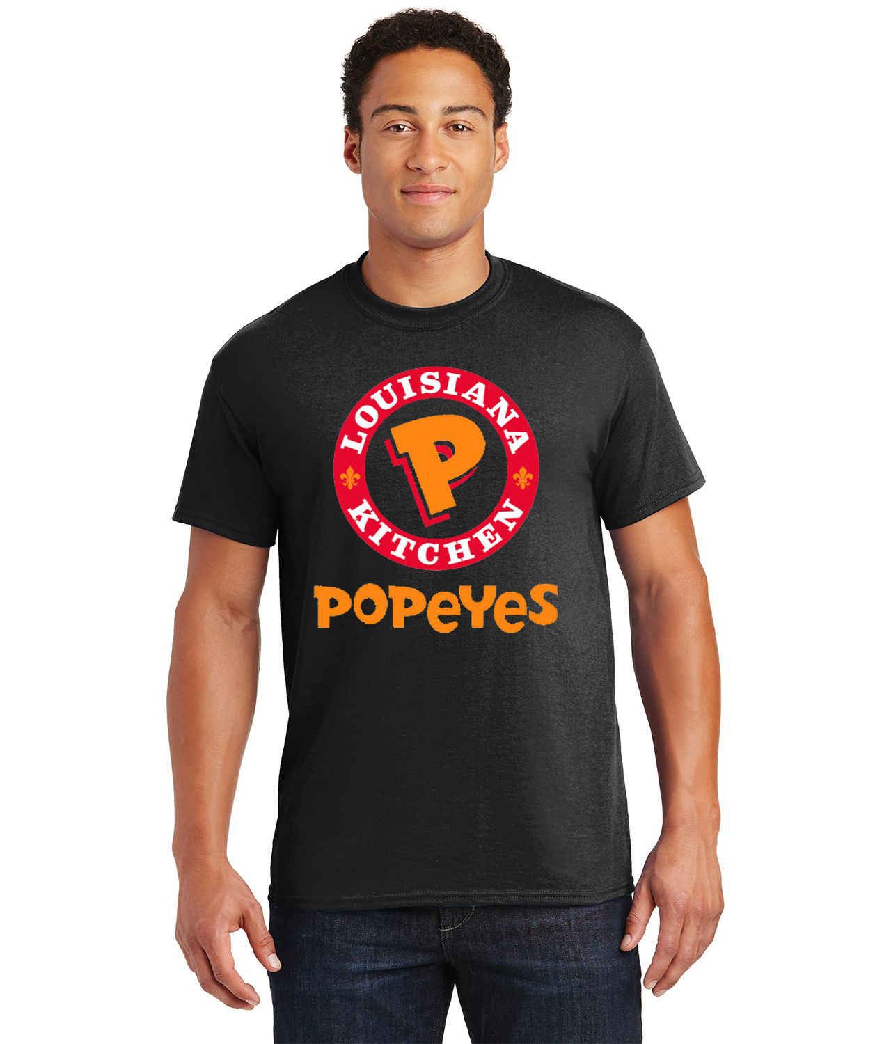 Popeyes Color Chicken Fast Food Restaurant Logo Customized Design on  Unisex Tshirt Tee