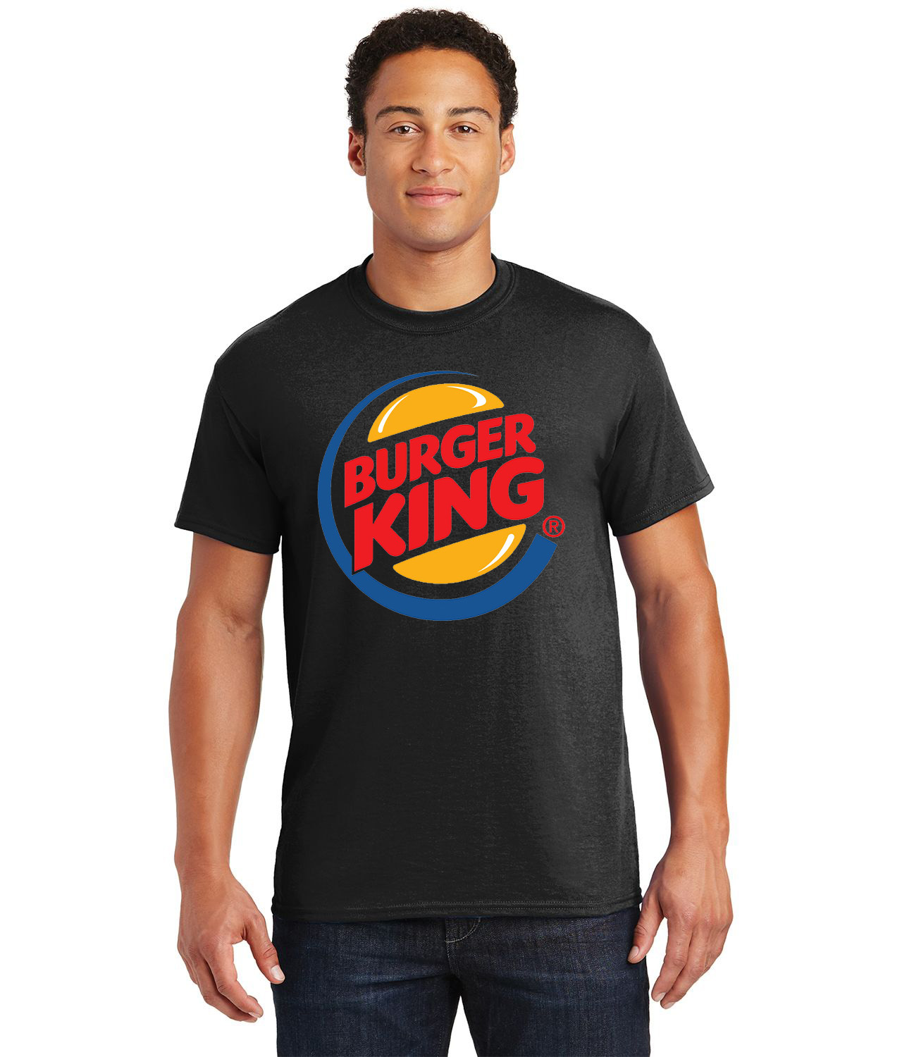 Burger King Symbol Fast Food Restaurant Logo Customized Design on  Unisex Tshirt Tee