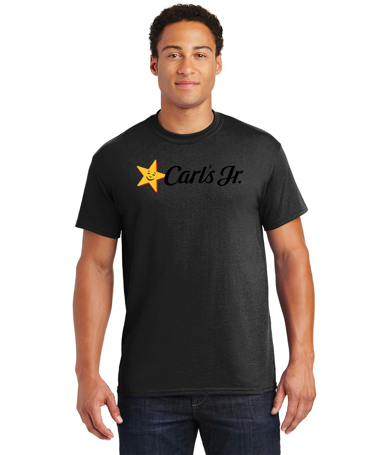 Carl's Jr. Fast Food Restaurant Logo Customized Design on  Unisex Tshirt Tee